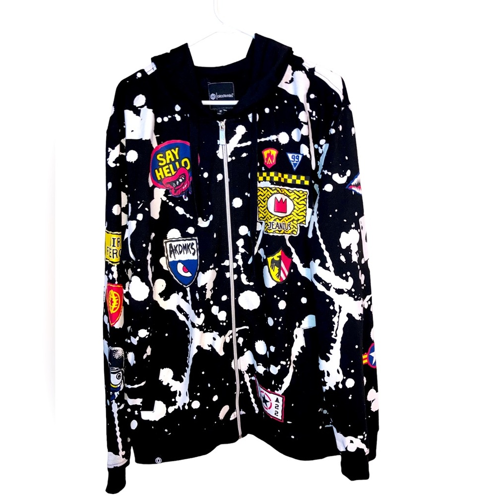 Akademiks Mens Full Zip Hoodie